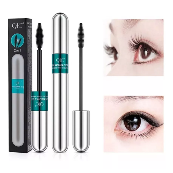 Mascara Pestañas Rímel Doble Efecto Qic